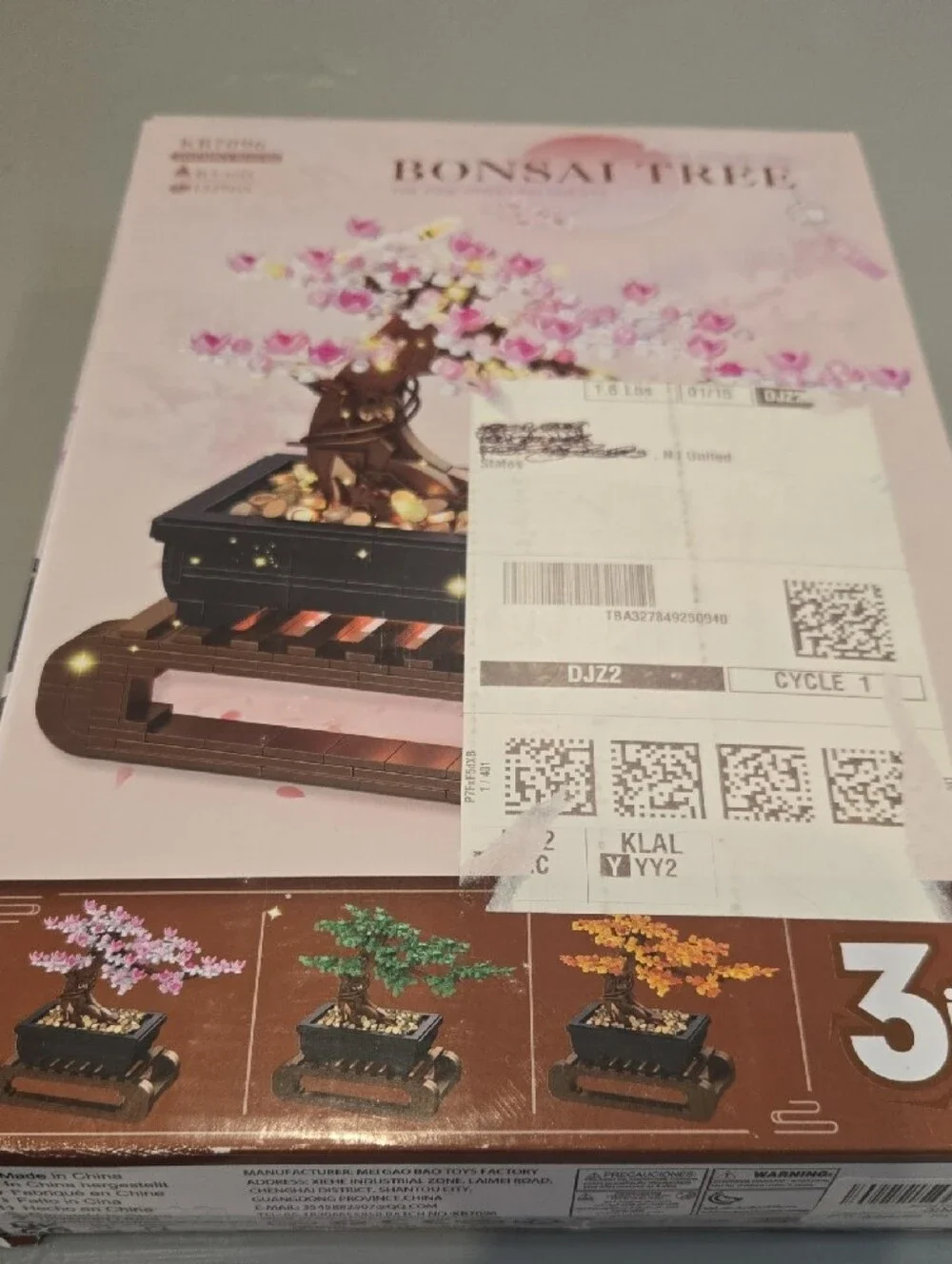 Bonsai Tree 3-in-1 Decorative Kit - Green and Brown